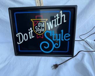 Do it with OId Style Beer Sign Working $55.00