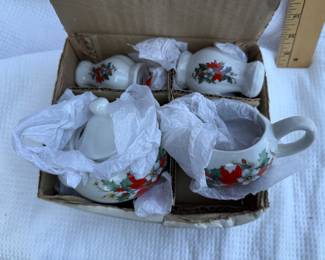 Cream and Sugar, Salt and Pepper$10.00
