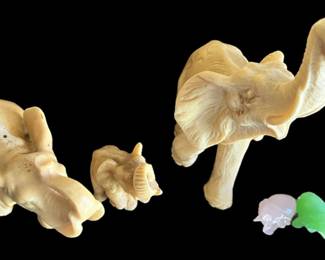 Vintage Collection of Elephant Figurines