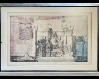 Framed Vintage Lithograph Art