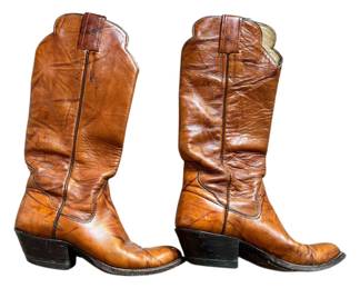 Vintage Sanders Leather Cowboy Boots