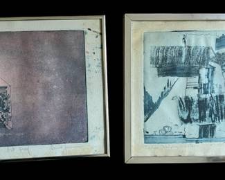 Vintage Artist Proof Signed Lithograph Art