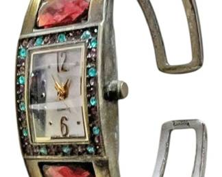 Womens Quartz Wristwatch with Cuff Band