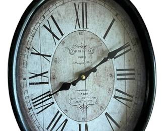 Oval Retro Wall Clock