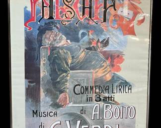 Vintage Art for Giuseppe Verdis Falstaff