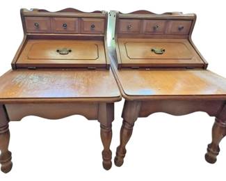 MidCentury Wood SideEnd Tables
