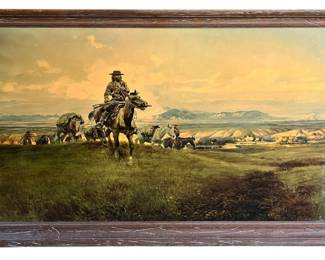 Antique Charles M. Russell Painting