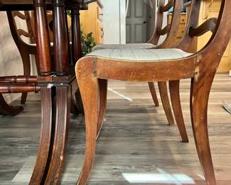 different angle of the dining table. Collapsable sides as well as expands