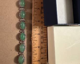 Green Sterling Silver Bracelet $38.00