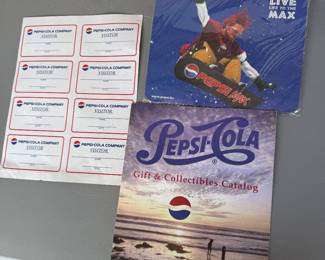 Pepsi Visitor Stickers, Magazine and Mouse Pad $10.00