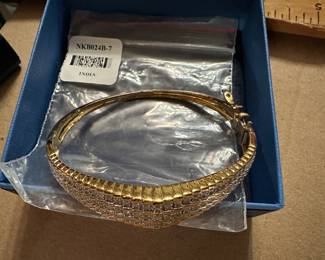 Rhinestone Sterling Silver Bracelet $27.00
