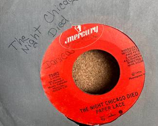 The Night Chicago Died 45 Record $3.00