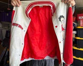 Betty Boop Jacket has a Small Hole on the Collar Size XL $6.00