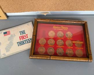 States of the Union Framed Coins $14.00