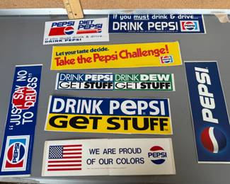 Pepsi Bumper Stickers $40.00
