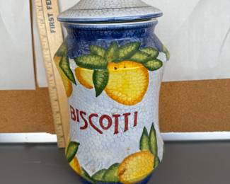 Biscotti Jar $ 10.00