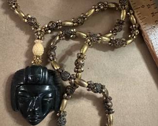 Tribal Mask Necklace $8.00