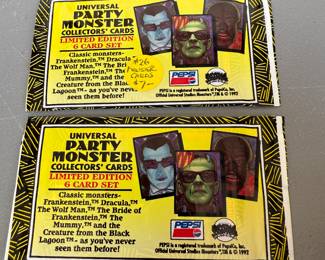 Party Monster Collector Cards 2 Packs $12.00