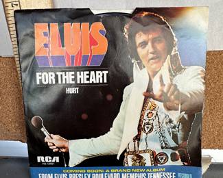 Elvis For the Heart 45 Record $4.00