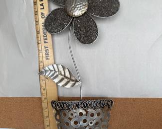 Metal Flower Pot Decor $9.00