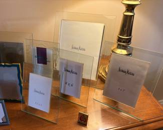 Neiman Marcus glass picture frames
