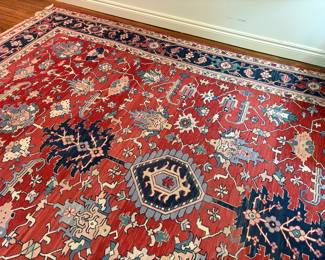 100% wool area rug - very good condition (11 x 14 )