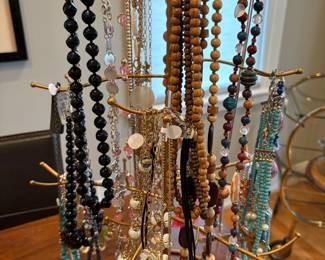 Assortment of costume necklaces 