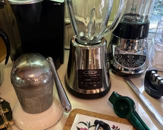 Blenders, Keurig, and fruit press