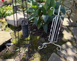 vintage and new yard accessories