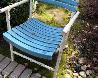 vintage bamboo-styling armchair