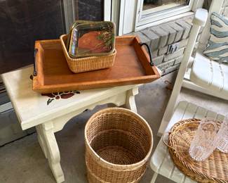 Side tables, trays, and baskets