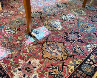 Large area 100% wool rug - (9 - 12)