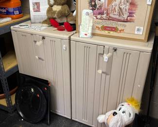 Christmas, more locking storage cabinets
