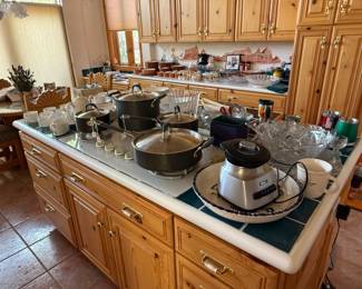 pots pans and dishes