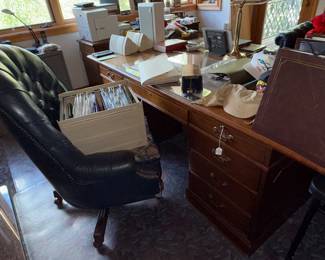 Sorry, still cleaning off his executive desk