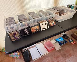 CDs secular, pop and a lot of Christian artists