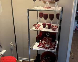 Ruby red Glassware