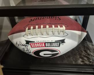 Herschel Walker signed football