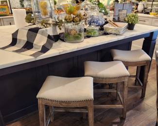 Counter Stools with Nail Head Trim