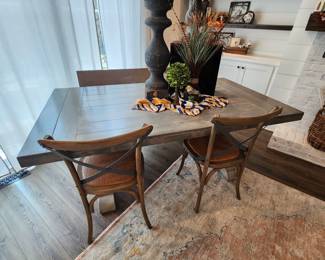Dining Table with Bench and Chairs