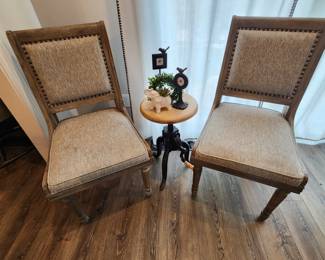 Pair of Chairs with Nail head Trim
