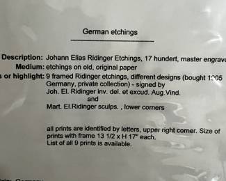 German Etchings Info
