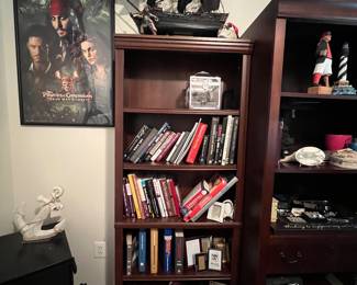 Books, Book Case, Ship, Picture