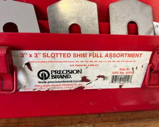 Precision Brand Shim Assortment 3” x 3”,