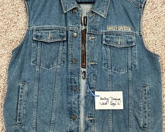Harley Denim Vest (Size L), 