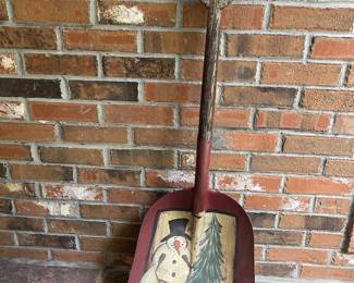 Painted shovel, Chritmas shovel