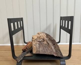 Fireplace log holder