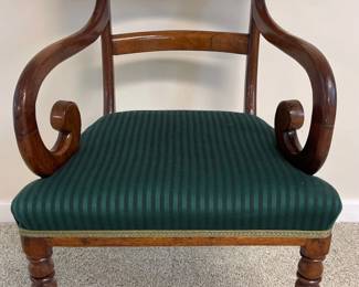 Early Victorian Mahogany Armchair
