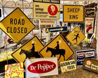 ORIGINAL ADVERTISING AND ROAD SIGNS 