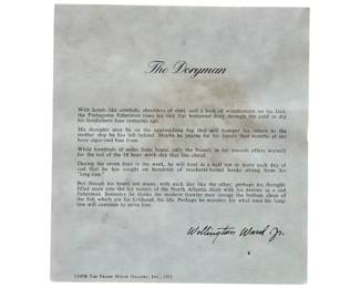 " The Doryman" by Wellington Ward Jr with COA